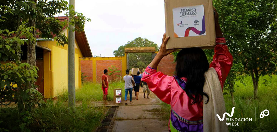 Donación de kits de alimentos a 500 familias