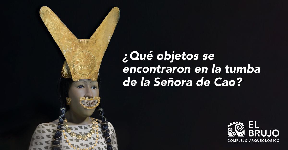 ¿Qué objetos se encontraron en la tumba de la señora de Cao y cuál es su importancia?